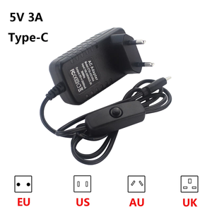 5V 3A Raspberry Pi 4 Type-C alimentatore EU US AU UK caricabatterie con interruttore on/off per Raspberry Pi 4 modello B - Product Image 2