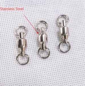 TOPIND Ball Bearing <strong>Swivel</strong> High Load Stainless Steel Solid Double Welded Rings Connector Saltwater <strong>Swivel</strong> - Product Image 3