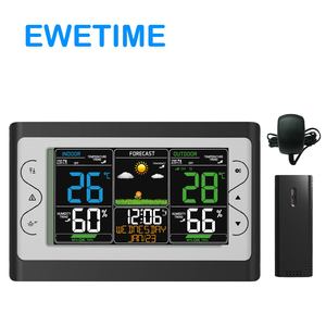 תחנת אלחוטית 433 mhz עם התרמו-היסטרומטר יש פונקציית בקרת רדיו ותצוגה ברורה עם התראות טמפרטורה