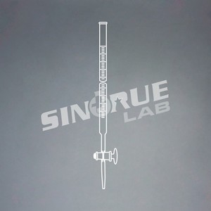 10ml 25ml 50ml 100ml de laboratorio de vidrio ámbar recto llave bureta