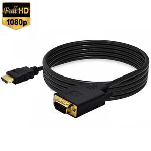 1.8m用于高清MI至VGA适配器电缆DP DVI电缆1080p纯铜PVC用于计算机显示器投影仪连接直接工厂 - Product Image 1