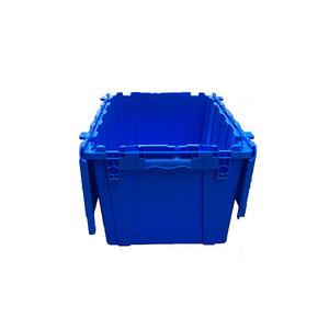 Contenedores apilables modulares con tapas entrelazadas personalizables para sistemas de estanterías y organización de almacenes - Product Image 4