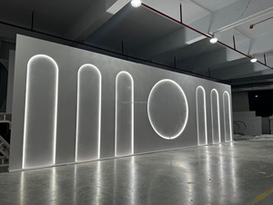 Lớn trang trí đám cưới trang trí sân khấu 3D PVC Backdrop - Product Image 6