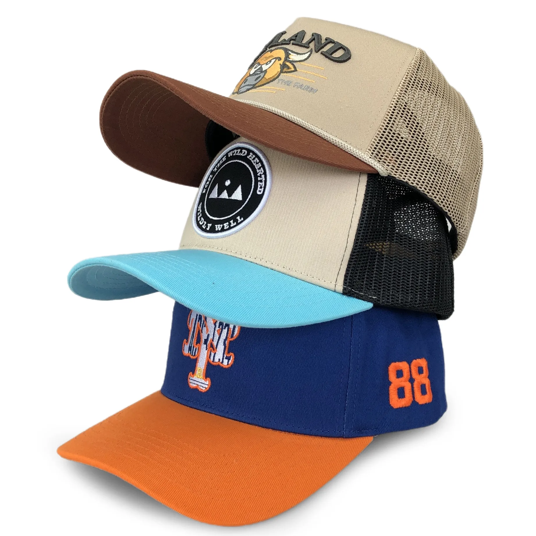 Özel Logo Hip Hop 5 Panel spor beyzbol şapkası geri örgü açık beyzbol şapkası boş düz örgü kamyon şoförü beyzbol spor şapka kap