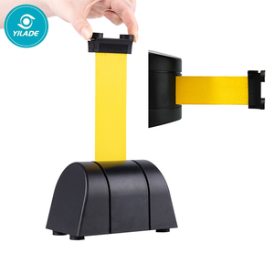 Rào Chắn An Toàn Từ Tính Có Thể Thu Vào Gắn Tường Rào Cản Giao Thông Kiểm Soát Đám Đông Hàng Đợi Bằng Nhựa 5M 10M - Product Image 1