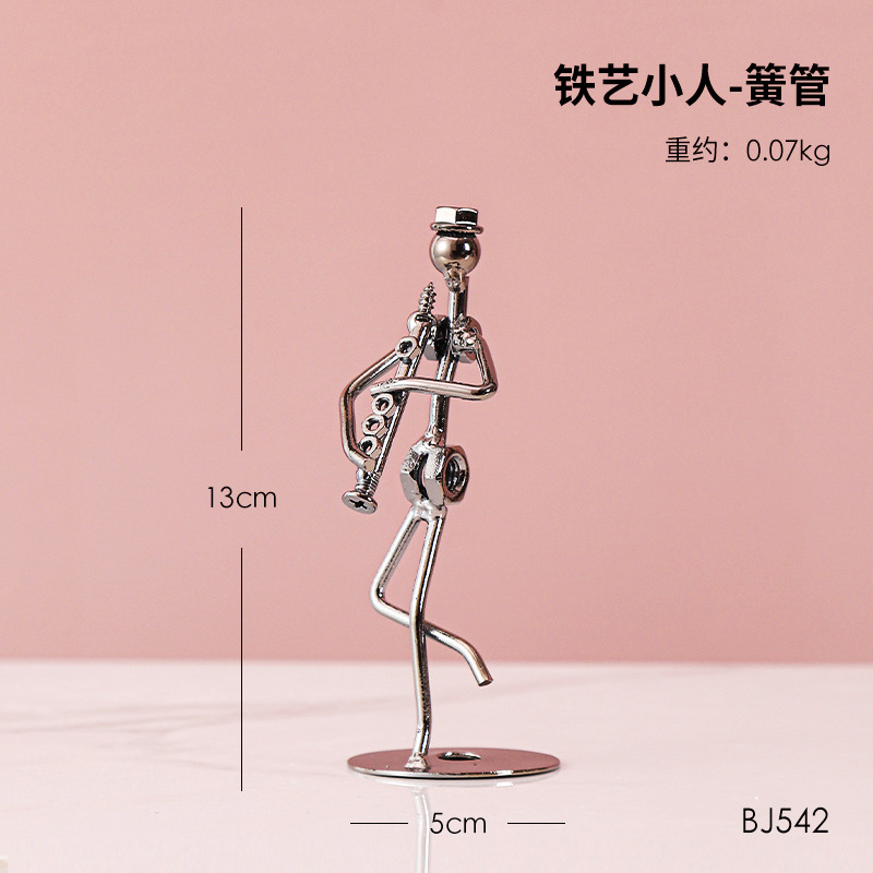 Wrought iron little man-reed