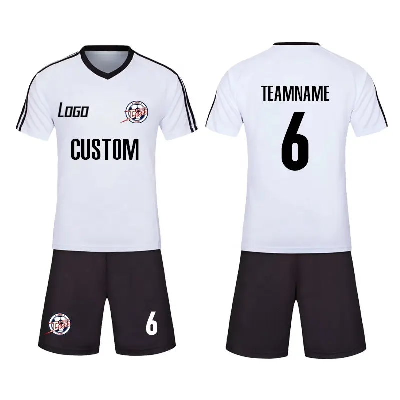 Черно-белая футболка с принтом на заказ, одежда, Униформа, спортивный комплект, быстросохнущая футболка для футбольной команды