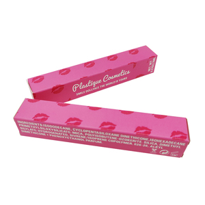 Özel uçucu yağ dudak parlatıcısı boş kozmetik pembe karton kağıt ambalaj kutuları - Product Image 2
