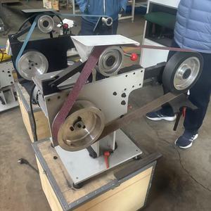 工业皮带机50毫米砂带抛光台式磨床，用于木材金属铝研磨
