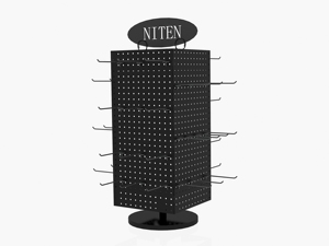 Tischplatte drehen Metall Peg board Haken Display Rack benutzer definierte Arbeits platte Display Stand - Product Image 4