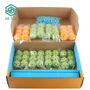HS 132 adet sihirli kale eğitim DIY çocuk İnşaat kale yapı seti oyuncak çadır seti - Product Image 4