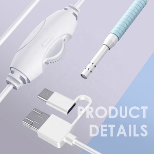 AN1025.5mmレンズイヤークリーナー耳鏡医療用耳栓デジタルビジュアル耳鏡3in1マイクロUSBType-C耳栓検査カメラ - Product Image 2