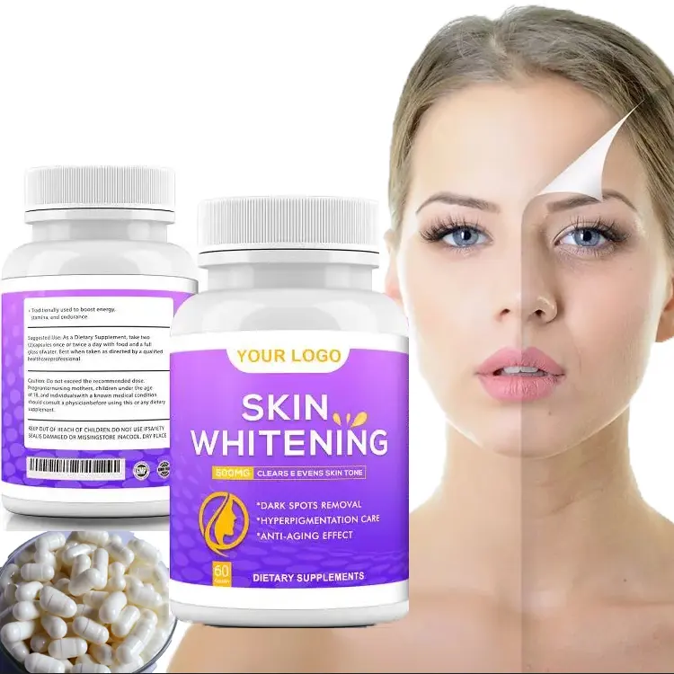 Nhãn hiệu riêng chế độ ăn uống bổ sung sản phẩm làm đẹp Vitamin E siêu làm trắng da viên nang