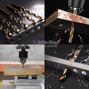 Din 338 Hss M35钴钻头5% 金属钻头麻花钻具制作孔手钻头研磨雕刻金属