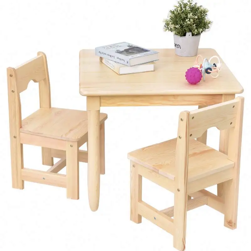 YQ JENMW طاولة صغيرة مربعة للأطفال من الخشب الصلب وبسيطة حديثة ، طاولة رسم لألعاب رياض الأطفال