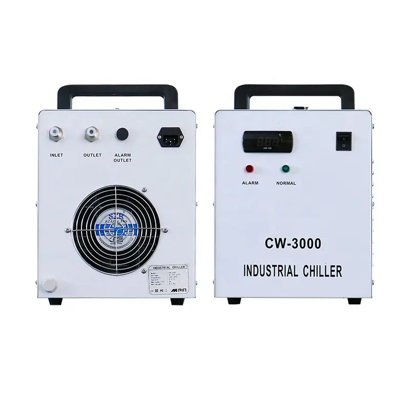 6L 220V 110V Dual Temperature Dual Control Chiller Water Cooled Industrial Laser Chiller Water Cooled For Laser Cutting Machines