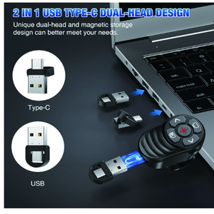 Anello da dito 2.4G presentatore Wireless USB C e USB classe II puntatore Laser con ricarica della batteria per la riunione e l'insegnamento - Product Image 4