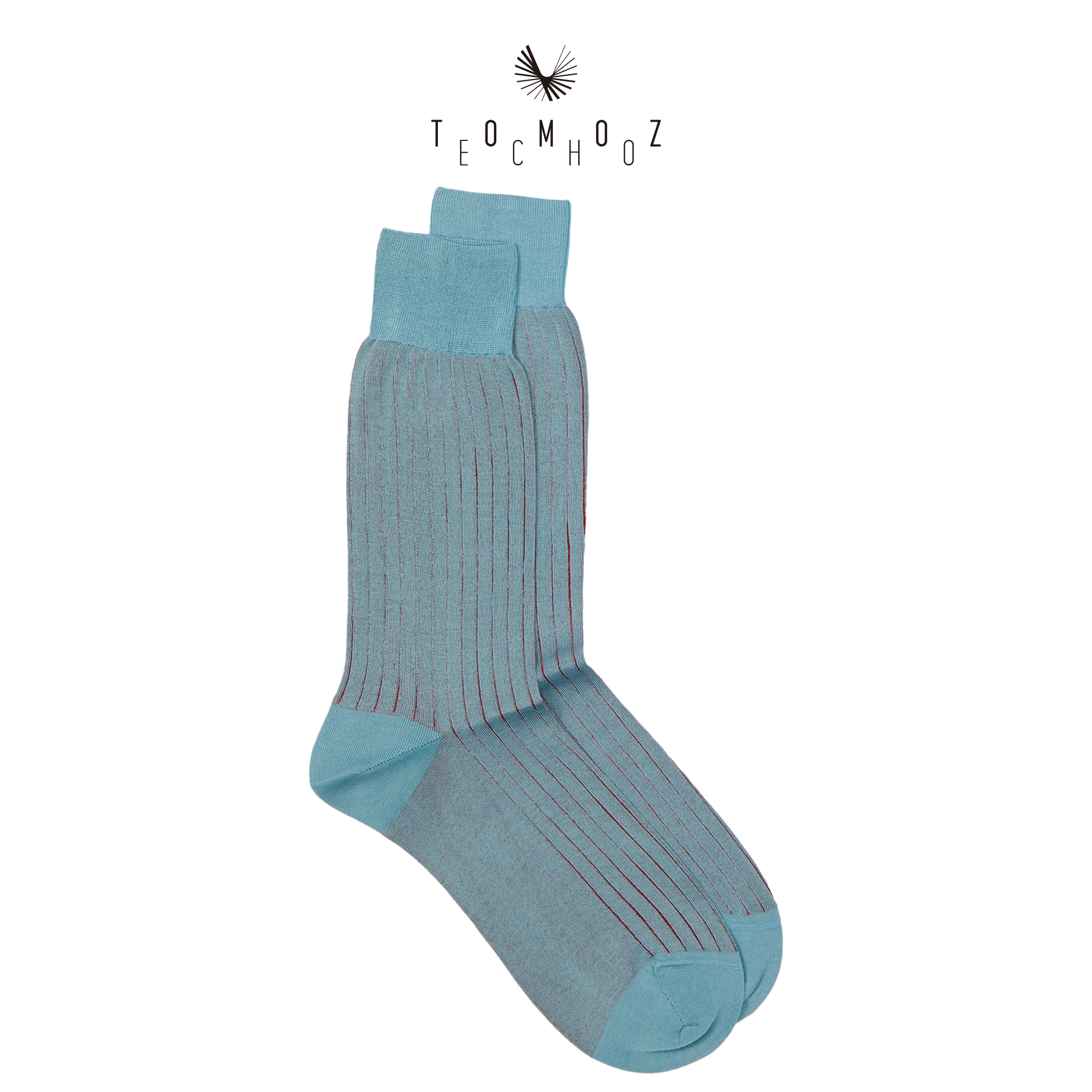 Light Blue and Red