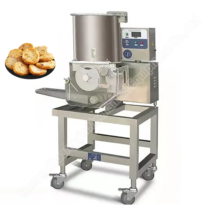 चिकन ब्रेडेड नगेट्स मशीन मशीनें पैटी आलू बीफ बर्गर पैटी मीट मोल्डिंग बनाने की मशीन बनाने के लिए