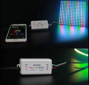 SP105E LED Controller Arbeits spannung DC5V-24V Bluetooth LED Controller RGB Dream Color Streifen Licht Anwendung Smart Controller