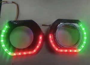 หน้ากากห่อหุ้มดวงตานางฟ้า RGB ขนาด2.5/3.0นิ้วเข้ากันได้กับ Q5โปรเจคเตอร์ Bi-Xenon HID เลนส์เปลี่ยนสีได้ - Product Image 3