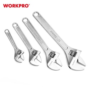 WORKPRO ชุดประแจปรับ Heavy Duty Handle 6 ''8'' 10 ''12'' ปลอม Cr-V chrome SAE ประทับตราปรับ Spanner Key - Product Image 2