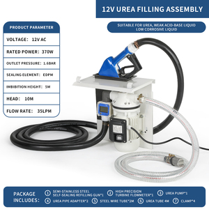 Fabrika çıkış üre pompası 12V/24V taşınabilir yakıt pompası Adblue pompa kiti paslanmaz çelik üre tabancası ile