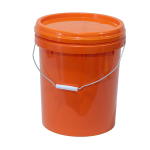 Toptan ucuz sabotaj belirgin kapak istifleme boş varil konteyner ile geri dönüşümlü <span class=keywords><strong>HDPE</strong></span> plastik boya kovaları
