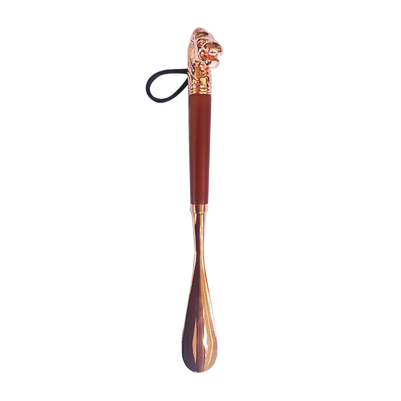 Chausse-pied tête de Lion tige marron or rose 32CM188g