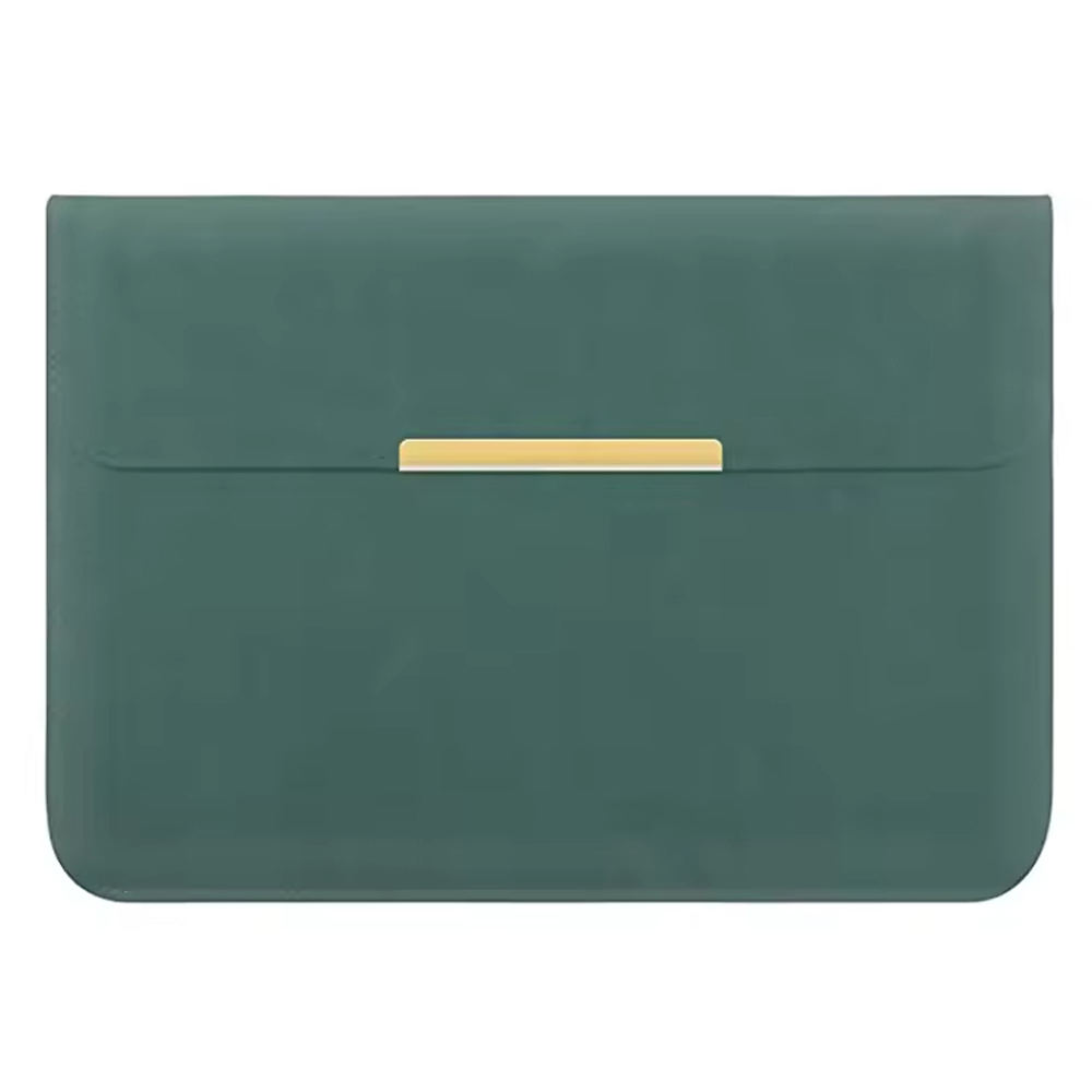 Sacs pour Ordinateur Portable-35.1*24*1.1cm-PU-Motif Napa-Vert