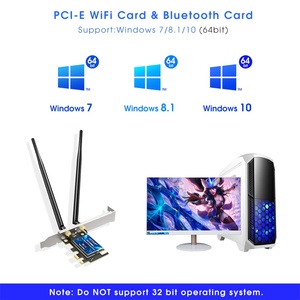IEEE 802.11a/b/g/<span class=keywords><strong>n</strong></span>/ac Dual Band כחול-שן <span class=keywords><strong>WiFi</strong></span> PCI Express מתאם עם כחול-שן 4.0/3.0 + HS