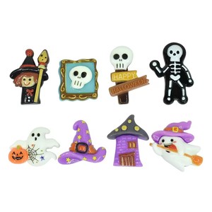 הגעה חדשה halloween resin flatback כובע קסם רפאים עבור תכשיטים מגרד <span class=keywords><strong>diy</strong></span> ביצוע קישוטים מרכז קשת שיער