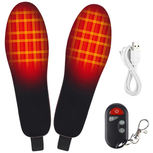 Plantillas de calefacción eléctrica para invierno plantilla cálida de invierno recargable Control remoto trabajo caza esquí senderismo Camping plantilla