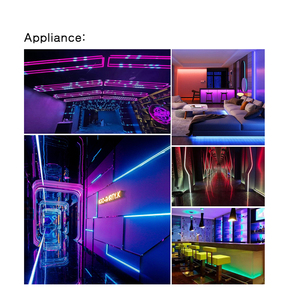 แถบไฟ LED ดิจิตอล DC24V 8มม. FPC SMD 5050 RGB 72LEDs/M IP20 IC ws2811 5M/ROLL Pixel ไฟ LED/Smart Strip LIGHT - Product Image 5