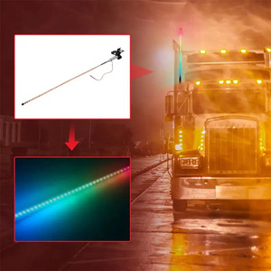 Car Truck <strong>12</strong>-<strong>24V</strong> Universal Antenna Decoration <strong>LED</strong> Modify Colorful Flowing <strong>Light</strong> Warning Flashing Navigation Running <strong>Light</strong> - Product Image 4