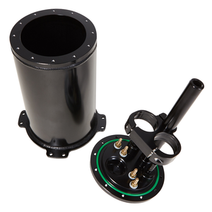 Kyostarユニバーサル2.8Lアルミニウム燃料サージタンクツイン40 mm燃料ポンプ8ANポート自動車対応 - Product Image 1