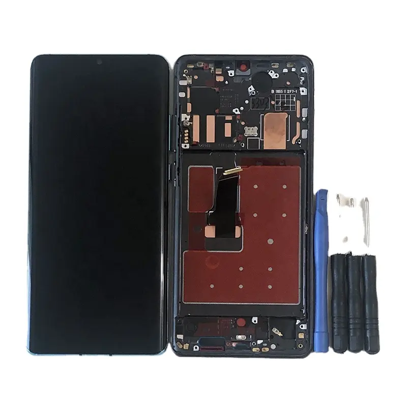 6.47" Original For Huawei P30 Pro OLED Screen Touch Digitizer Panel Replacement Huawei P30 Pro LCD With Frame VOG-L29 VOG-L09