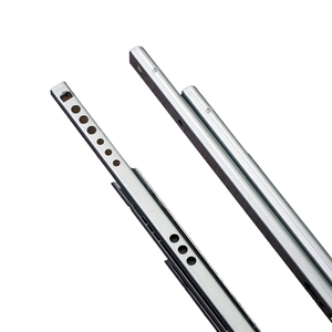 <strong>Telescopic</strong> Accessories 17 mm Double Track Light Duty Ball Bearing Two-way Open <strong>Telescopic</strong> <strong>Rails</strong> Drawer <strong>Slide</strong> for Furniture