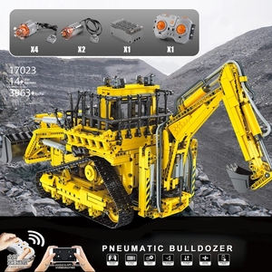 Mould King 17023 RC/ APP รถแทรกเตอร์เกลี่ยดินรุ่นของเล่นบล็อกก่อสร้างเข้ากันได้กับแบรนด์ที่สำคัญทั้งหมดบล็อกอาคาร - Product Image 5
