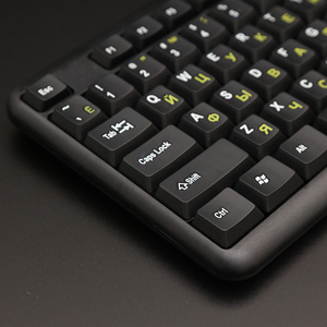 Kabel gebundene russische Tastatur 104 Tasten USB-Tastatur Computer zubehör Tastaturen für PC Laptop Notebooks Keychron Black Home Office