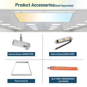 US Stock 2x4 <strong>LED</strong> Panel Light 5CCT and 5Power Selectable 0-10v Dimmable, AC120-277V, 50W 6500LM Drop Ceiling Light for Office - Product Image 4