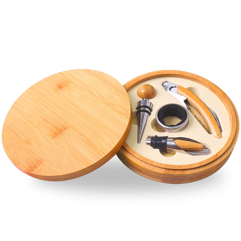 Set 4 pezzi in bambù e legno + EVA beige