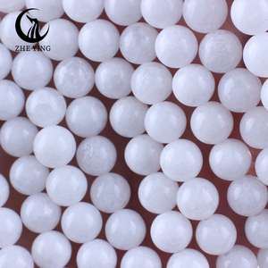 Zhe Ying 6mm 8mm 10mm Round Natural Stone Cracked White <strong>Jade</strong> Beads Loose Gemstone Stone Round Cracked White <strong>Jade</strong> Beads