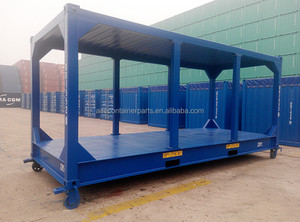 Marcos de contenedores de envío de 20 pies de longitud con viga lateral extraíble para una carga eficiente de carga - Product Image 5