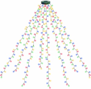 L дистанционное управление RGB меняющая цвет Струны огни двор водопад дерево Xmas дерево программируемый музыкальный таймер Хэллоуин декоративные - Product Image 4