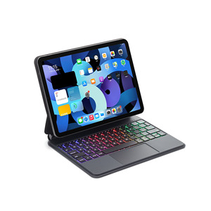 瑞典2024无线键盘iPad Pro 11英寸新款魔术风格旋转聚氨酯皮革，带背光USB接口 - Product Image 5