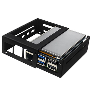 Custodia protettiva in metallo RPi5 Raspberry Pi 5 per 3.5 pollici Touch Screen supporta l'installazione di ventola di raffreddamento e dissipatore di calore per RPi5 - Product Image 5