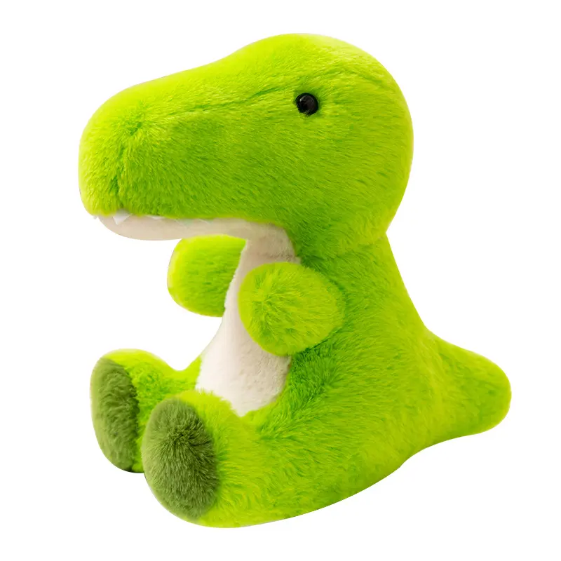 Commercio all'ingrosso verde carino drago dinosauro bambino peluche animali di peluche in vendita