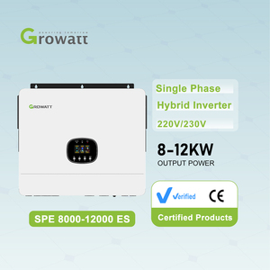 Growatt yeni Model 220V SPE 10000 12000 ES hibrid güneş tek fazlı şebekeden bağımsız invertör ev sistemi için