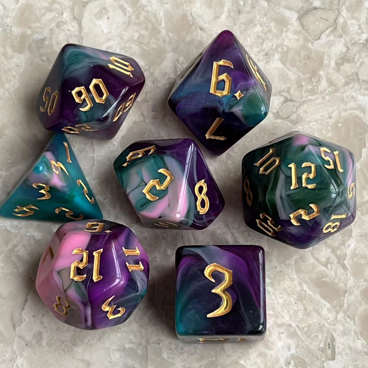 Purple Pink Green
